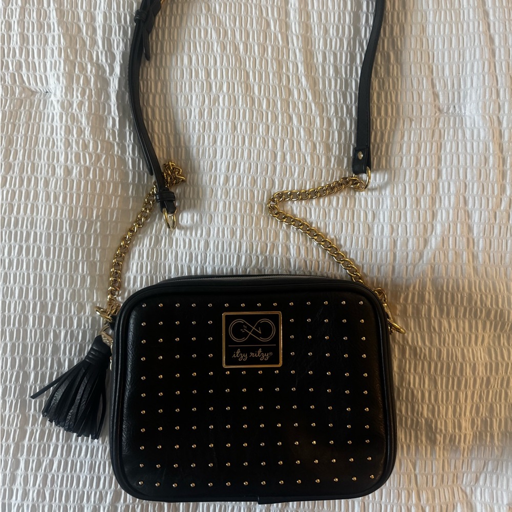 Itzy Ritzy Black Studded Bag